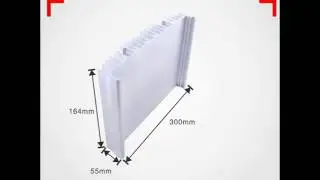 extruded profile aluminum heatsink black anodizing with744