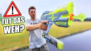 Wie stark ist diese FLUMMI PISTOLE? (Unboxing und 1 vs 1 im Lost Place)