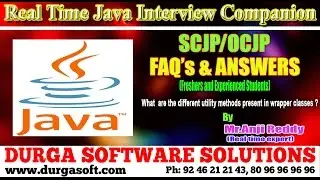 Java Interview Companion||What are the diff utility methods present in wrapper classes?