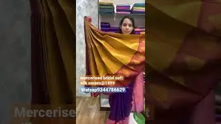 Mercerised bridal softsillk sarees@1499#sarees#kuberapattu#softsilksarees#saree#silksaree