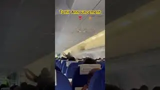 Indigo flight - Pilot announcement in Tamil