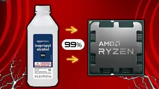 Remove CPU Thermal Paste with Amazon Basics 99% Isopropyl Alcohol