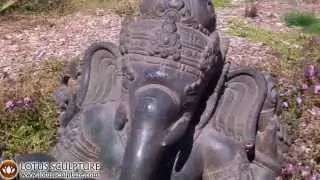 Ganesh Stone Reclining Garden Statue, Bali Ganesh statue garden outdoor