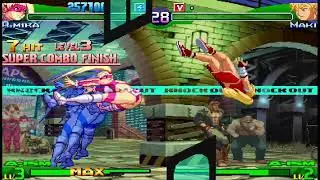 Wrestler vs. Ninjas! R. Mika vs. Guy & Maki | SF Alpha 3 MAX Intense Battle