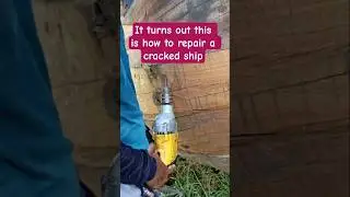 how to repair a cracked ship