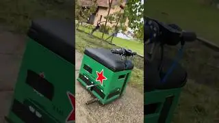 Homemade 50cc Motorized BEER CRATE !?  #beer #beerbottle #crate #motorized #gokart #motorcycle #car
