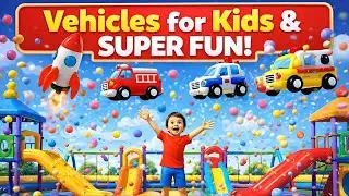 Vehicles for Kids | Learn Police Car, Ambulance, and Garbage Truck Names &ndash; Super Fun!