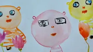 Simple fun painting for beginners #simplefun #funpainting #shinybasilart