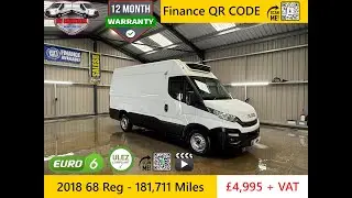 2018 68 Reg Iveco Daily 35s14 MWB Fridge Freezer Van With Standby 181K