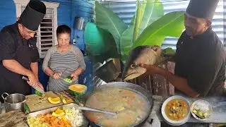 Sopa de Cabeza de Atún en el fogon, La cocina de Cesarin