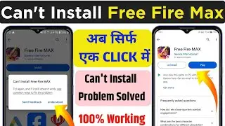 can't install app problem | can't install free fire max | can't install app play store |