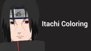 Itachi Uchiha Digital Coloring Process | ibisPaint X #itachi #animeart #naruto 