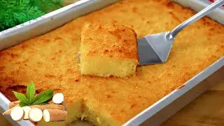 BOLO MANDIOCA COM LEITE CONDENSADO CREMOSO