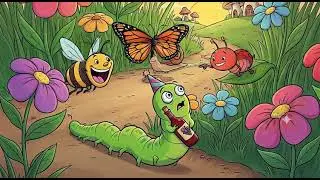 Don't Slip! Funny Caterpillar vs. Red Bug 🐛🐞funny video try not to laugh 