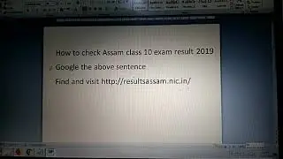 How to check #Assam class 10th exam #result 2019? Visit www.sebaonline.org
