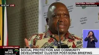 Social protection and community development cluster post SONA briefing