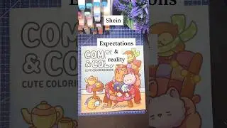 Fake  #coloringpages #coloringbook #coloring #shein #fake #expectationvsreality #art #books #shorts