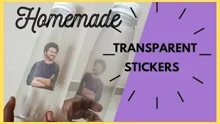 Homemade transparent sticker /how to make transparent sticker/paper craft/#crafterdurga