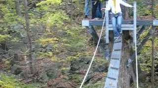 jen and serge on the bridge of doom