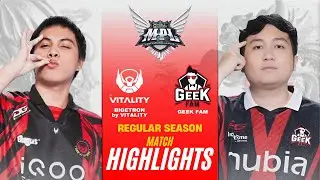 [HIGHLIGHTS] BIGETRON VITALITY vs GEEK FAM REGULAR SEASON | MPL ID S16 BTR vs GEEK
