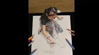 抖音| 现在画画也太逼真了！真的吓到我！