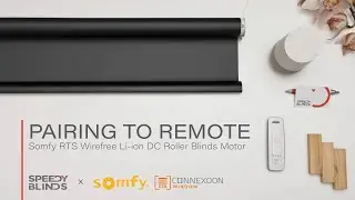 Somfy Battery Roller &ndash; Pairing to Remote Control | Somfy Wirefree RTS Li-ion Battery DC Blinds Motor