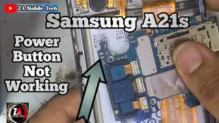 Samsung A21s Power Button Not Working | Power Key Jumper Ways | On/Off Key Not Working | Za Mobile