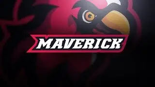 Adobe illustrator | MAVERICK. | Mascot Logo ( Speed Art )