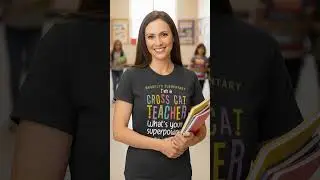 Cross Cat Teacher Shirt That Teachers Can&rsquo;t Stop Talking About!  #teacher #tshirtdesign #shorts