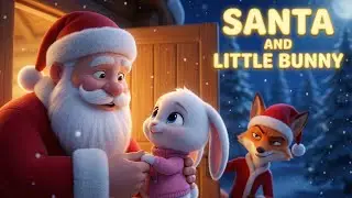 Santa and the Little Bunny 🎅🐰 | Moral Christmas Story for Kids | Bedtime Stories | Amigo Kids Tales