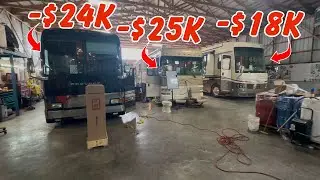 Newmar, Prevost, Foretravel update for the updates!! Watch and see what we are up to on these units!