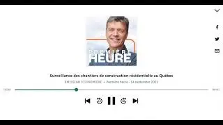 Surveillance des chantiers de construction r&eacute;sidentielle au Qu&eacute;bec