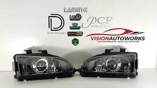 Honda Civic 92-95 EG Morimoto Mini H1 7.0 bixenon custom retrofit headlights package