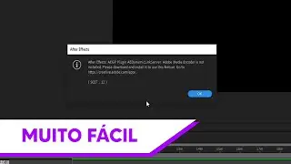 COMO RESOLVER PROBLEMA DE RENDERIZAÇÃO AFTER EFFECTS - 5027::12 AEGP PLUGIN AEDynamicLinkServer