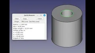 FreeCAD Измерения QuickMeasure