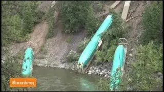 Three Boeing 737 Fuselages Tumble into River