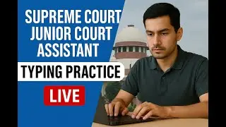 Typing test LIVE for Supreme Court JCA (junior court assistant) - Can You Beat This Speed? 🔥🔥🔥
