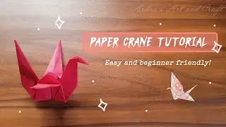 Origami Paper crane tutorial🕊️🌧️💗 *beginner friendly || origami diaries ep1 