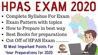 HAS Exam 2020 ! Syllabus, Exam Pattern, Preparation, Cut Off, Best Books ! GK STUDY !