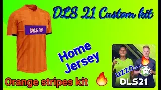 DLS22 / Dls 21 Orange Stripes kit | Home kit dls 22| dls 22 custom kits #5