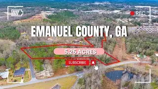 Emanuel County, GA: 5.25 Acres &ndash; Build Your Dream Home! Just $5K Down! -3-Road Frontage-Overview