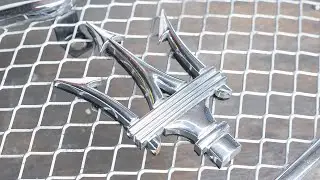 How to REPAIR THE TRIDENT BADGE / EMBLEM on a Maserati Quattroporte