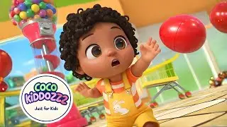 Oops! The Candy Ball Ran Away | Funny Grocery Store Adventure | CocoKiddozz