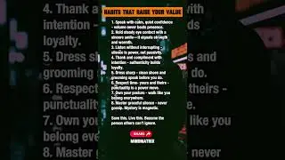 🔥 HABITS THAT RAISE YOUR VALUE (How to Become Irreplaceable)...
