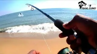 Back to Back Catch Giant Trevally Fish In Shore Fishing