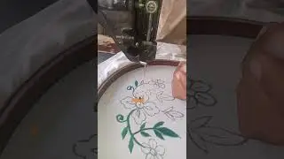 Start Machine Embroidery Today | Simple Beginner Design #shorts#viral #trending | Rizwan Ali Tv