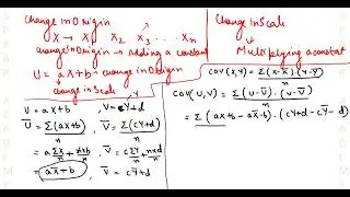 COVARIANCE - Change in Origin & Change in Scale | Step Deviation Method