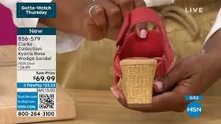 Clarks Collection Kyarra Rose Nubuck Wedge Sandal