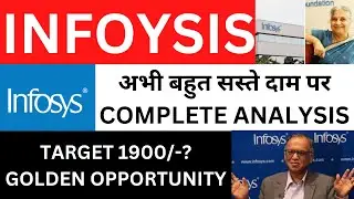 Infosys share complete analysis | Target 1900? what next ...hold or not ? 1000 to 1 cr ...?