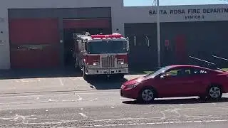 Santa Rosa Fire Department Engine 2 responding Code 2 to a medical emergency.
